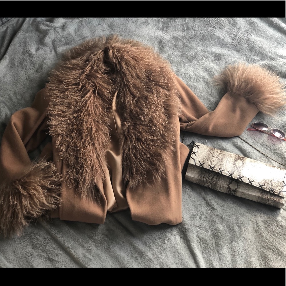 Vintage Lambswool Fur Coat